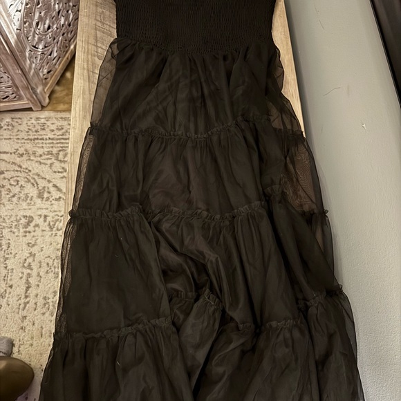 Baltic Born Emma Smocked Tulle Dress in black - Picture 4 of 13